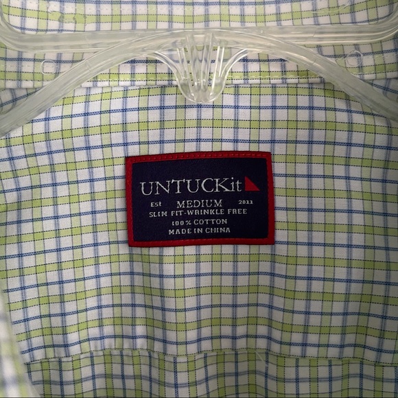UNTUCKit Checks Button Down Long Sleeve Shirt - Picture 3 of 5